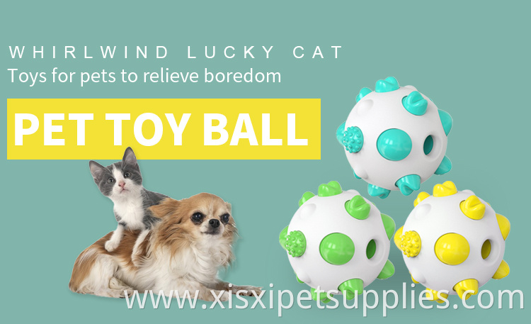 Factory Wholesale Tooth Cleaning Pet Molar Toys Interactive Dog Chew Toy Ball